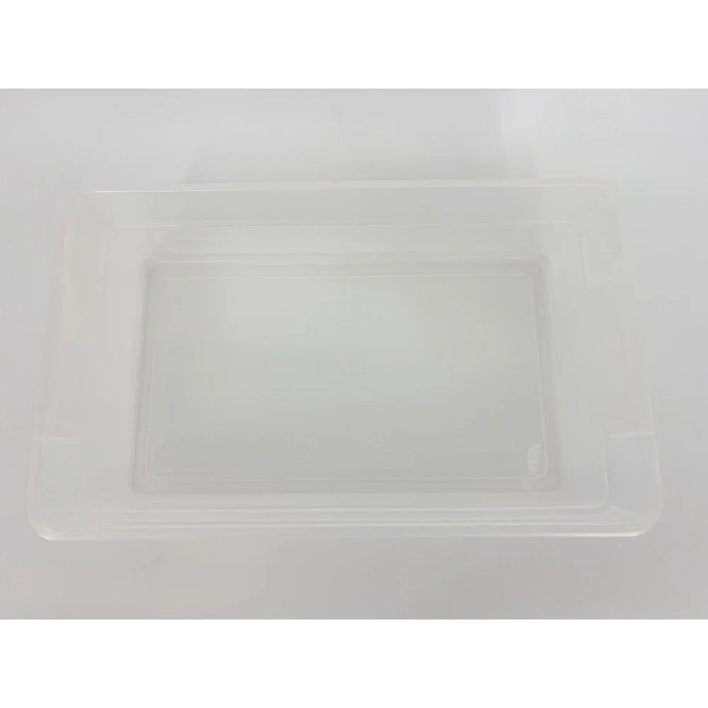 Vintage Rubbermaid 0286 Red Lid Clear Box Storage Container Keepers Plastic 13